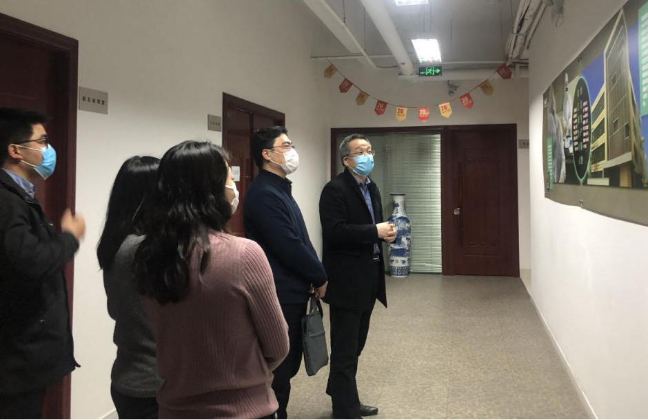 上海市市委(wei)組織部到百傲調研黨建咊抗疫工作